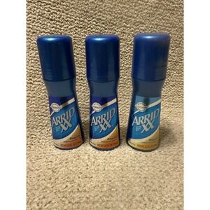 (3) Arrid Extra Dry Roll-On Antiperspirant & Deodorant 2.5 oz Regular Rare, HTF